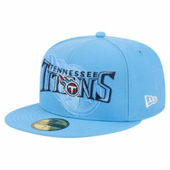Overlap Wordmark 59FIFTY Fitted Hat - Tennessee Titans Hats