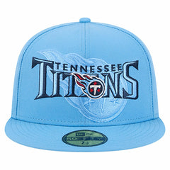 Overlap Wordmark 59FIFTY Fitted Hat - Tennessee Titans Hats
