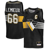 NHL Mario Lemieux Pittsburgh Penguins Mitchell & Ness Youth Maxxed Out Fashion Basketball Jersey