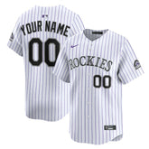 White Colorado Rockies Nike Youth Home Custom Limited Jersey