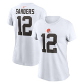 Shedeur Sanders Women's 2025 NFL Draft Name & Number T-Shirt - Cleveland Browns T-shirts