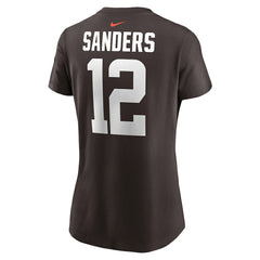 Shedeur Sanders Women's 2025 NFL Draft Name & Number T-Shirt - Cleveland Browns T-shirts
