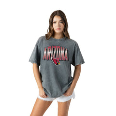 Gameday Couture Women's Peak Performance Oversized Snow Wash T-Shirt - Arizona Cardinals T-shirts