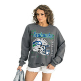 Gameday Couture Women's Ready to Rumble Premium Fleece Pullover Sweatshirt - Seattle Seahawks Pullover