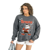 Gameday Couture Women's Ready to Rumble Premium Fleece Pullover Sweatshirt - Cleveland Browns Pullover