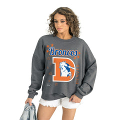 Gameday Couture Women's Ready to Rumble Premium Fleece Pullover Sweatshirt - Denver Broncos Pullover