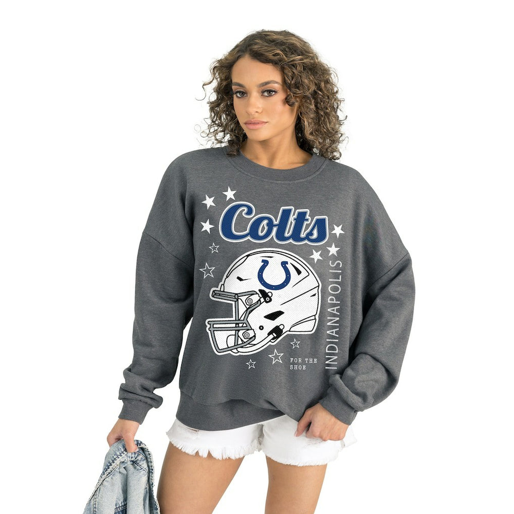 Gameday Couture Women's Ready to Rumble Premium Fleece Pullover Sweatshirt - Indianapolis Colts Pullover