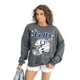 Gameday Couture Women's Ready to Rumble Premium Fleece Pullover Sweatshirt - Indianapolis Colts Pullover