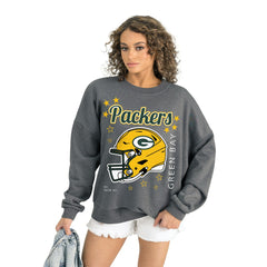 Gameday Couture Women's Ready to Rumble Premium Fleece Pullover Sweatshirt - Green Bay Packers Pullover