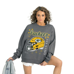 Gameday Couture Women's Ready to Rumble Premium Fleece Pullover Sweatshirt - Green Bay Packers Pullover