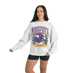 Gameday Couture Women's Heritage Premium Fleece Pullover Sweatshirt - Minnesota Vikings Pullover