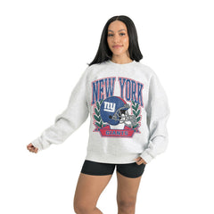 Gameday Couture Women's Heritage Premium Fleece Pullover Sweatshirt - New York Giants Pullover