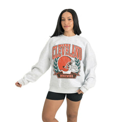 Gameday Couture Women's Heritage Premium Fleece Pullover Sweatshirt - Cleveland Browns Pullover