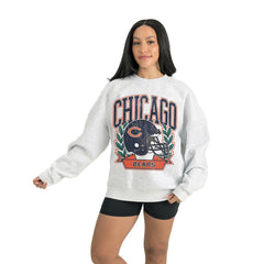 Gameday Couture Women's Heritage Premium Fleece Pullover Sweatshirt - Chicago Bears Pullover