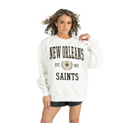 Gameday Couture Women's Timeless Triumph Premium Fleece Pullover Sweatshirt - New Orleans Saints Pullover