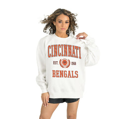 Gameday Couture Women's Timeless Triumph Premium Fleece Pullover Sweatshirt - Cincinnati Bengals Pullover