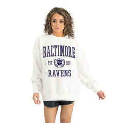 Gameday Couture Women's Timeless Triumph Premium Fleece Pullover Sweatshirt - Baltimore Ravens Pullover