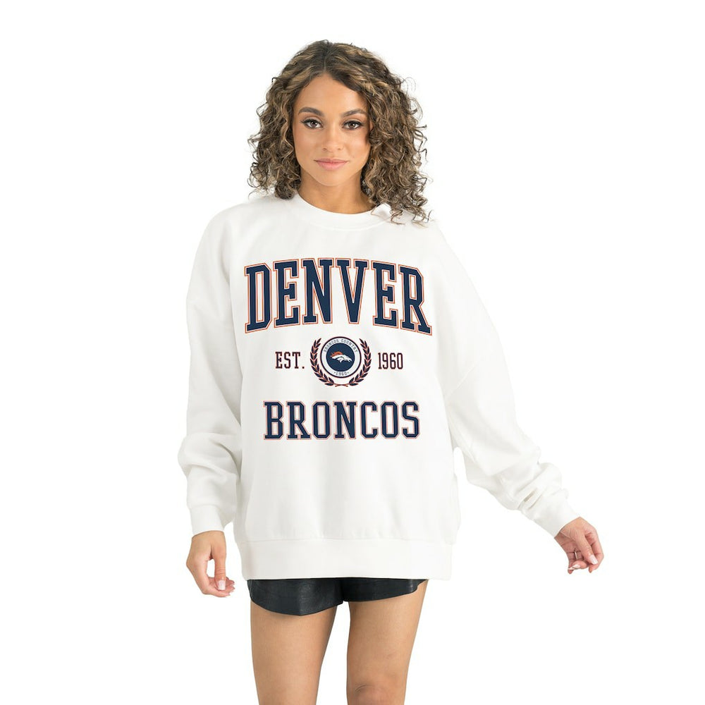 Gameday Couture Women's Timeless Triumph Premium Fleece Pullover Sweatshirt - Denver Broncos Pullover