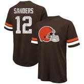 Shedeur Sanders Majestic Threads 2025 NFL Draft Oversized T-Shirt - Cleveland Browns T-shirts