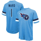 Cam Ward Majestic Threads 2025 NFL Draft First Round Pick Oversized T-Shirt - Tennessee Titans T-shirts
