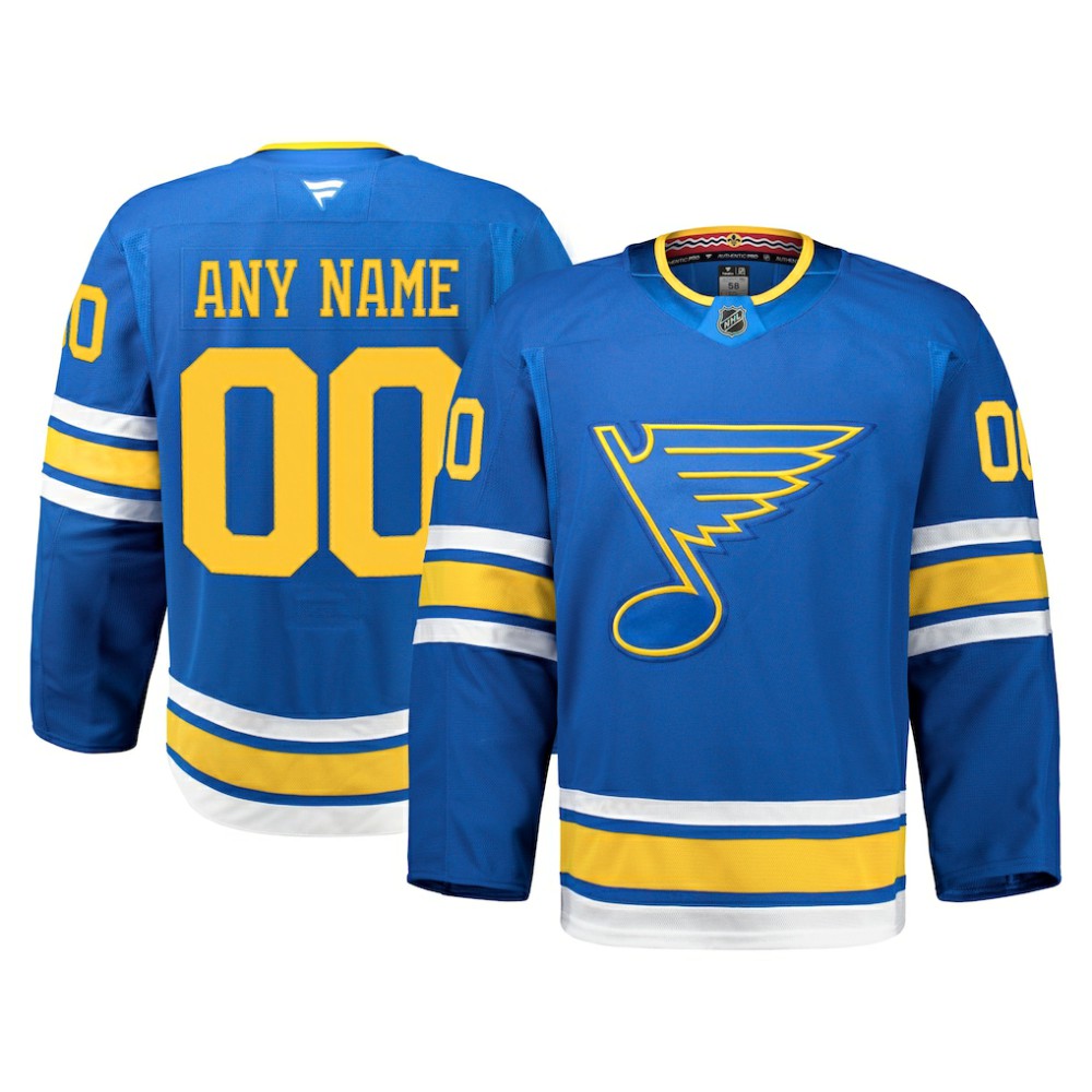 NHL St. Louis Blues Fanatics Home Authentic Pro Custom Jersey
