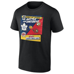 NHL Toronto Maple Leafs vs. Ottawa Senators 2025 Stanley Cup Playoffs Rivalry Comic Pop T-Shirt