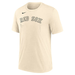 Natural Boston Red Sox Nike Wordmark Tri-Blend T-Shirt