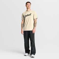 Natural Detroit Tigers Nike Wordmark Tri-Blend T-Shirt