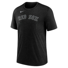 Heather Black Boston Red Sox Nike Wordmark Tri-Blend T-Shirt