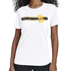 White San Diego Padres Starter Women's Team Stripe T-Shirt