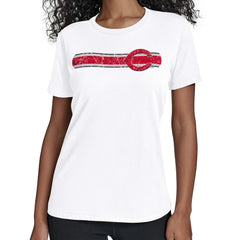 White Cincinnati Reds Starter Women's Team Stripe T-Shirt