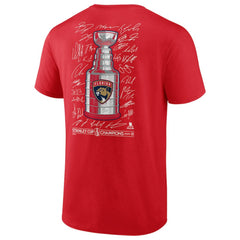 NHL Florida Panthers Fanatics 2025 Stanley Cup Champions Signature Roster T-Shirt