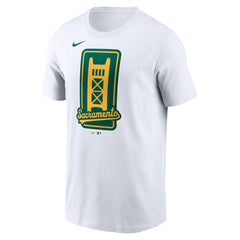 White Athletics Nike Script T-Shirt