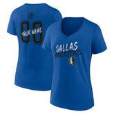 Dallas Mavericks Women's Hustle Custom V-Neck T-Shirt sale