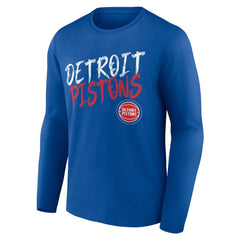 Detroit Pistons Hustle Custom Long Sleeve T-Shirt sale