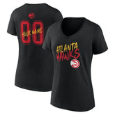 Atlanta Hawks Women's Hustle Custom V-Neck T-Shirt
