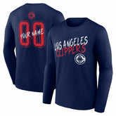 LA Clippers Hustle Custom Long Sleeve T-Shirt
