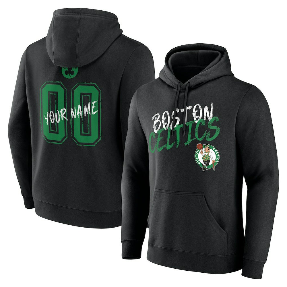 Boston Celtics Hustle Custom Pullover Hoodie
