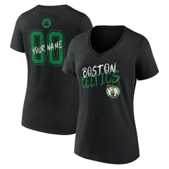 Boston Celtics Women's Hustle Custom V-Neck T-Shirt