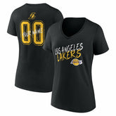 Los Angeles Lakers Women's Hustle Custom V-Neck T-Shirt