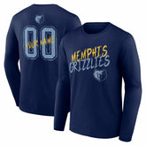 Memphis Grizzlies Hustle Custom Long Sleeve T-Shirt
