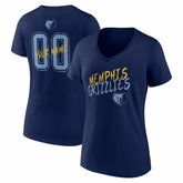 Memphis Grizzlies Women's Hustle Custom V-Neck T-Shirt