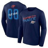Oklahoma City Thunder Hustle Custom Long Sleeve T-Shirt