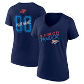 Oklahoma City Thunder Women's Hustle Custom V-Neck T-Shirt