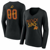 Phoenix Suns Women's Hustle Custom Long Sleeve V-Neck T-Shirt