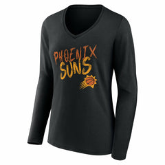 Phoenix Suns Women's Hustle Custom Long Sleeve V-Neck T-Shirt