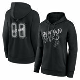 San Antonio Spurs Women's Hustle Custom Pullover Hoodie