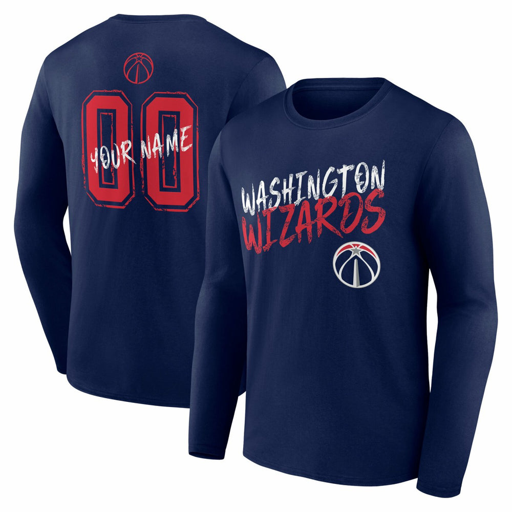 Washington Wizards Hustle Custom Long Sleeve T-Shirt