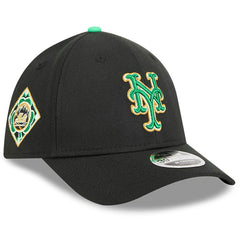 Black New York Mets New Era 2026 St. Patrick's Day 39THIRTY Flex Hat