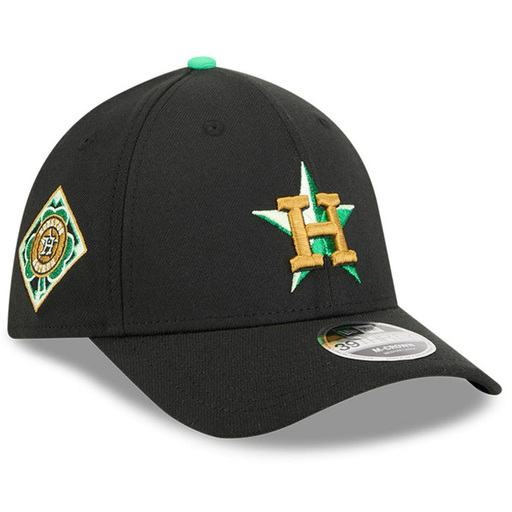 Black Houston Astros New Era 2026 St. Patrick's Day 39THIRTY Flex Hat